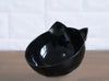 New Inclined Food Cat Ear Oblique Mouth Transparent Single Pet Bowl