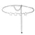 Simple Fashion Men And Women Star Metal Waist Chain Sexy Cutout Five-pointed Star Body Chain Jeans Dress Accessories