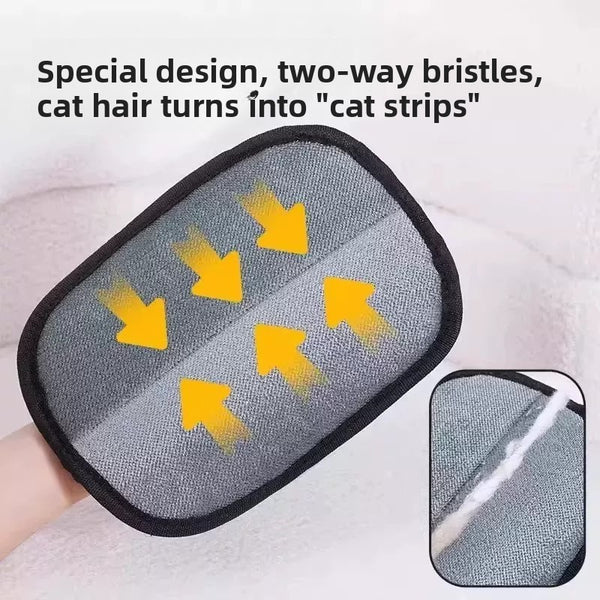 Pet hair removal glove