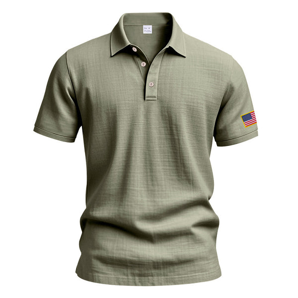 American Summer Linen Short Sleeve Men Clothing