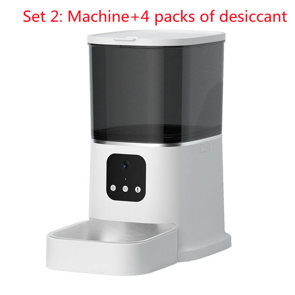 Pet Automatic Feeder Large Capacity Smart Voice Recorder APP Control Timer Feeding Cat Dog Food Dispenser With WiFi Pet Bo