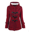 warm winter fur collar jackets women new horn button Long down coat women parka Plus Size female parka hoodies Women