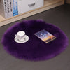 Hair Plush Carpet Floor Mats Household Floor MatsWool Round Bedroom Carpets