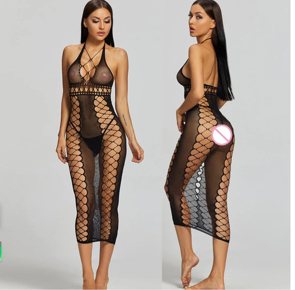 Sexy Lingerie Erotic Hot Women Bodystocking BodysuitsCrotch Tights Transparent Body Stockings Sex Clothes Mesh Underwear