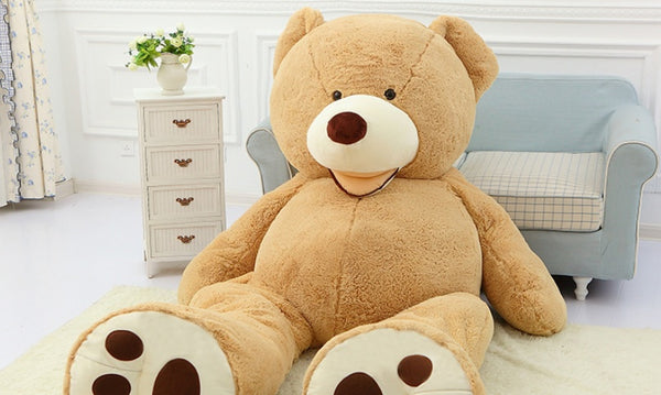 Giant Teddy Bear Plush Toy HugeSoft ToysLeather Shell