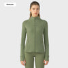 Yoga Sports Jacket Women Elastic Zipper Running Fitness Yoga Jackets
