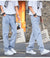 Hong Kong Style Simple Casual All-match Light-colored Jeans