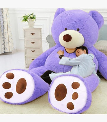 Giant Teddy Bear Plush Toy HugeSoft ToysLeather Shell