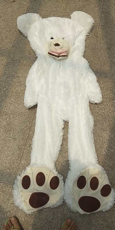 Giant Teddy Bear Plush Toy HugeSoft ToysLeather Shell