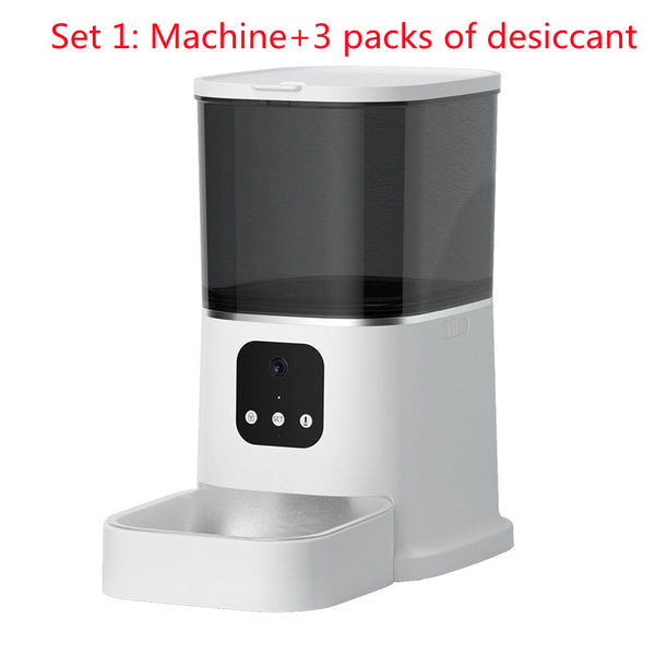 Pet Automatic Feeder Large Capacity Smart Voice Recorder APP Control Timer Feeding Cat Dog Food Dispenser With WiFi Pet Bo